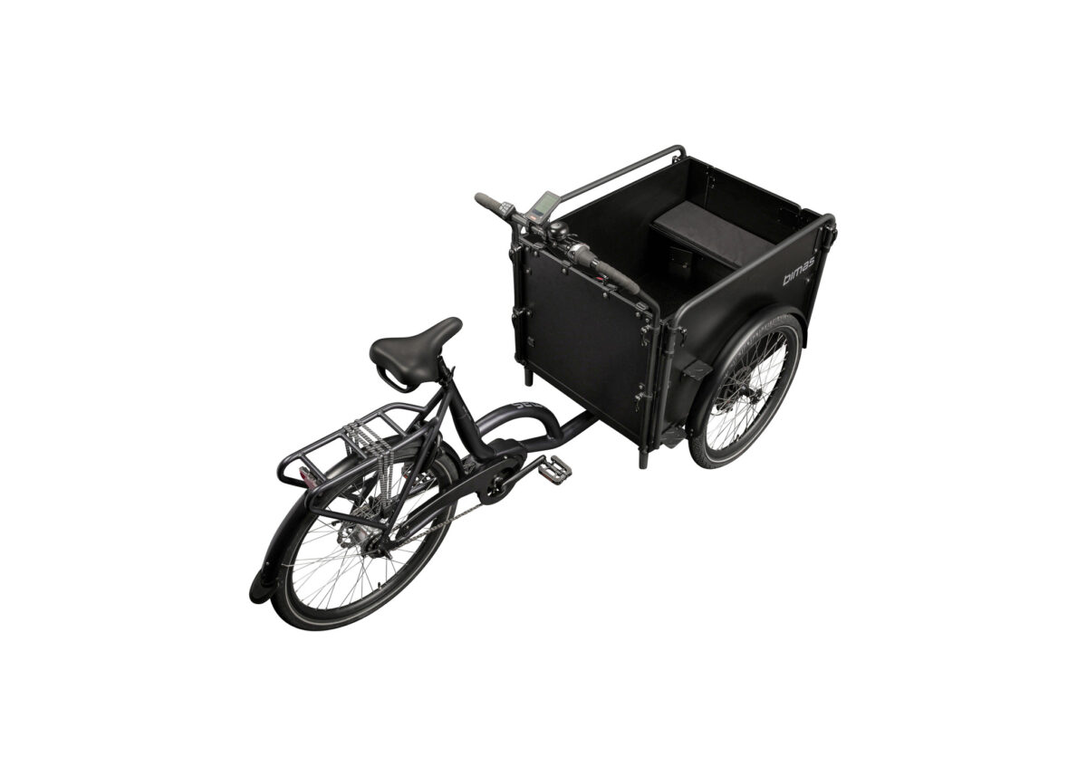 Bimas E-Cargo 3.3 elektrische bakfiets zwart middenmotor bafang zwart 3