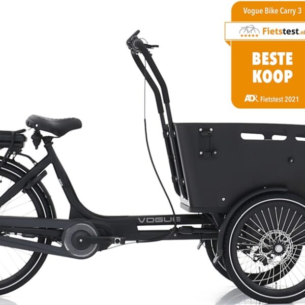 Elektrische bakfiets Vogue Carry 3 zwart zwart 1