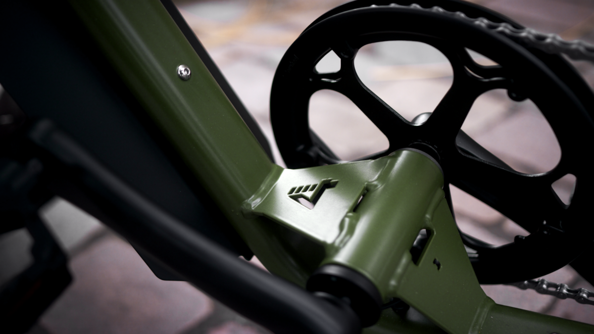 Phat Four FLX fat-bike mat-zwart Tandwiel detail