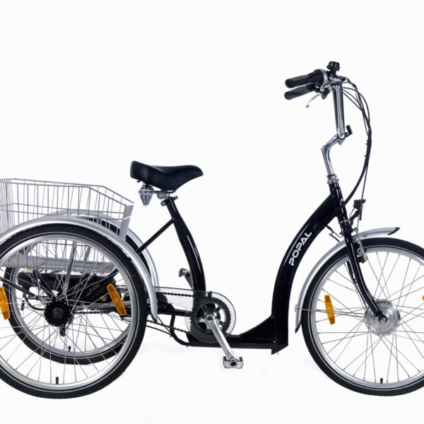 Popal E-bike driewielerfiets 24 inch Luze Zwart