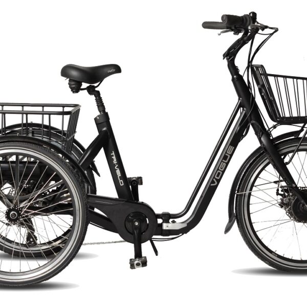 Volwassen Driewieler fiets Elektrische VOGUE-TRI_VELO-MATT_BLACK