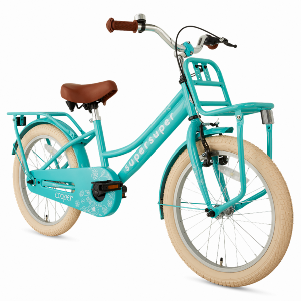 SuperSuper Cooper 18 inch Turquoise meisjesfiets