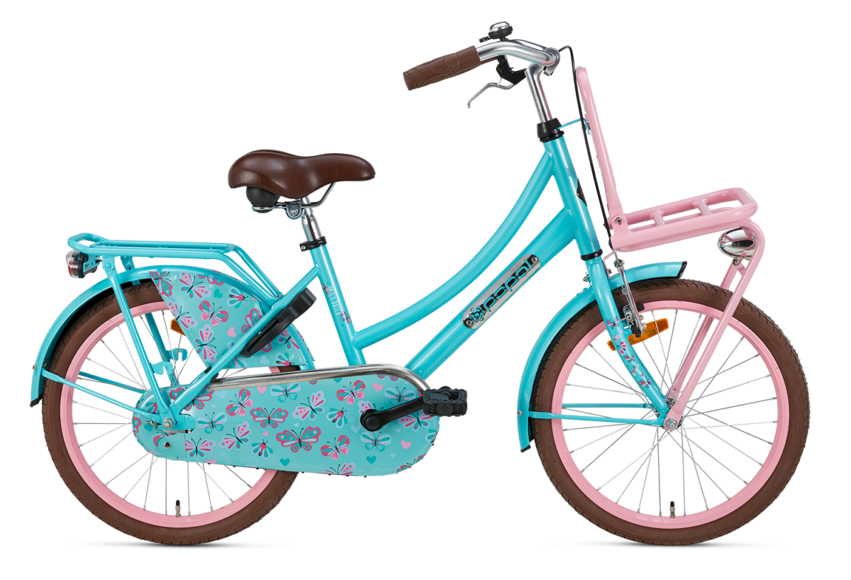 Popal Daily Dutch Basic 20 inch meisjesfiets Turquoise Roze