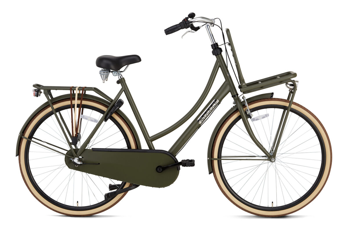 Popal Daily Dutch Basic plus 28 inch dames Transportfiets Army Green