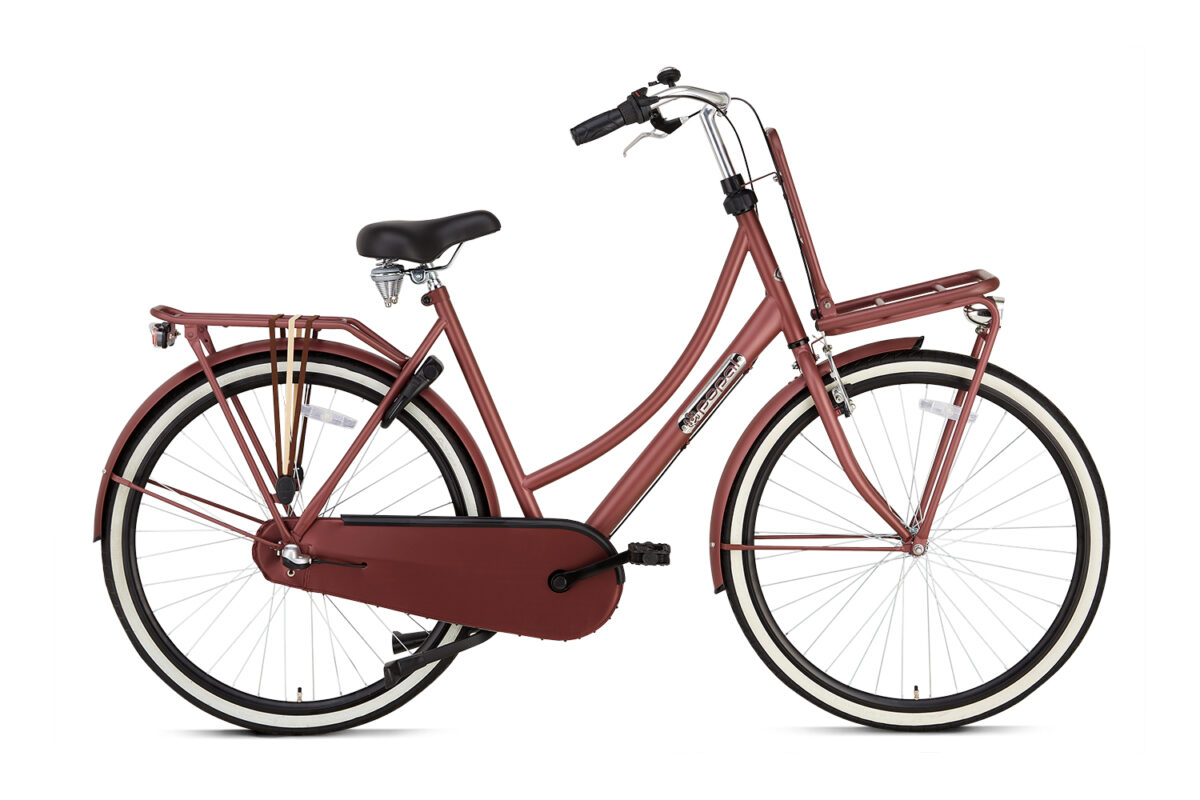 Popal Daily Dutch Basic plus 28 inch dames Transportfiets oak Red