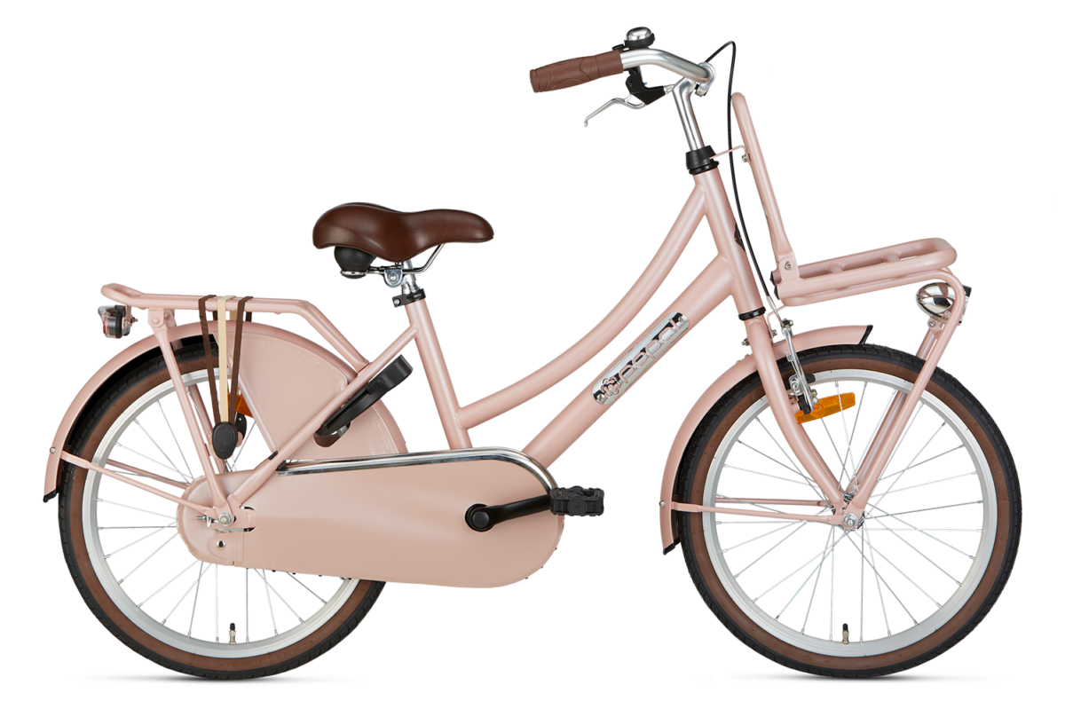 Popal daily Dutch meisjesfiets 20 inch transportfiets Zalm Roze