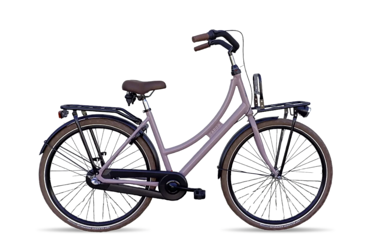 Avalon Cargo Transportfiets scholieren robuust stevige fiets Oud+roze-1920w