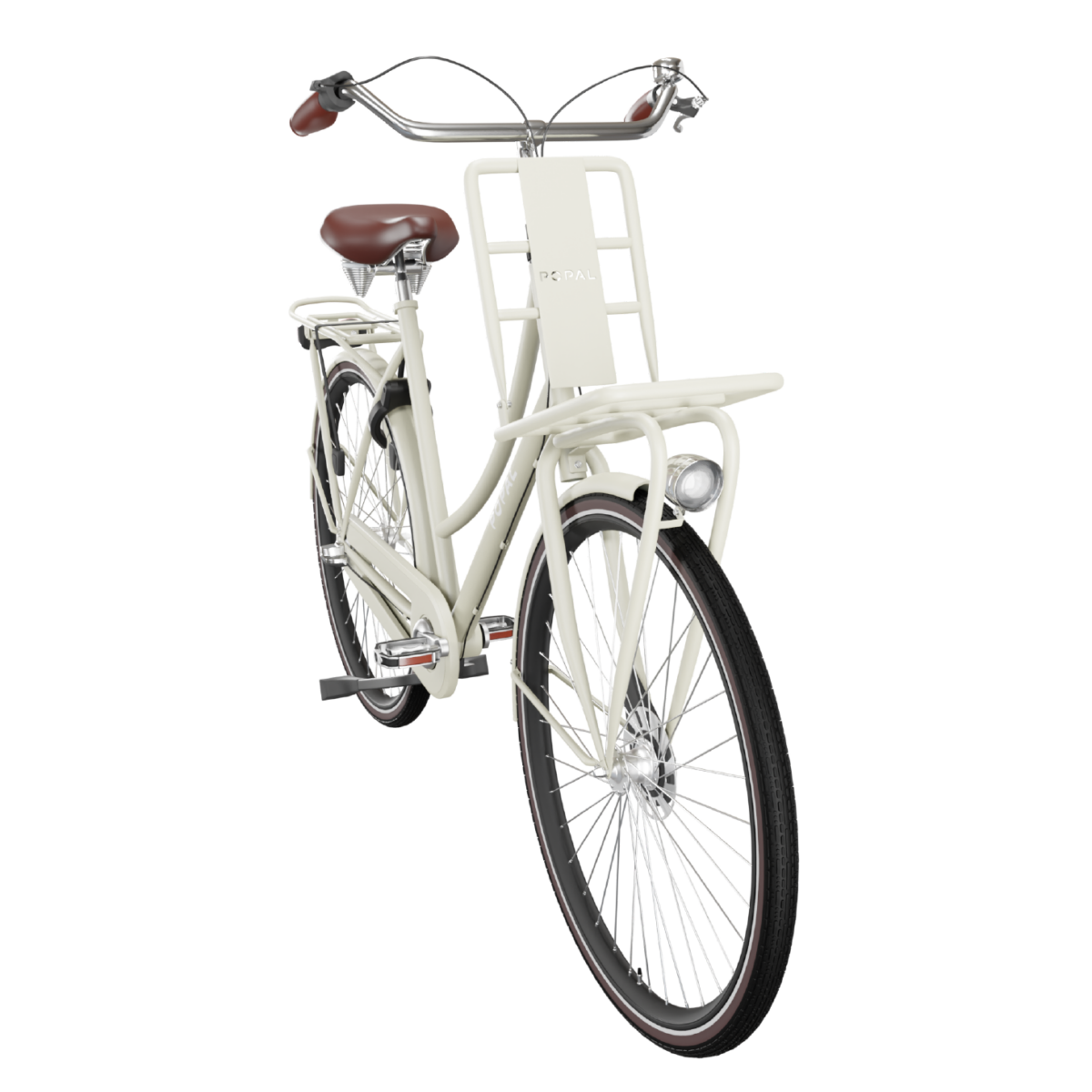 Popal meisjes transportfiets 28 inch comic sand 53cm 47cm framemaat