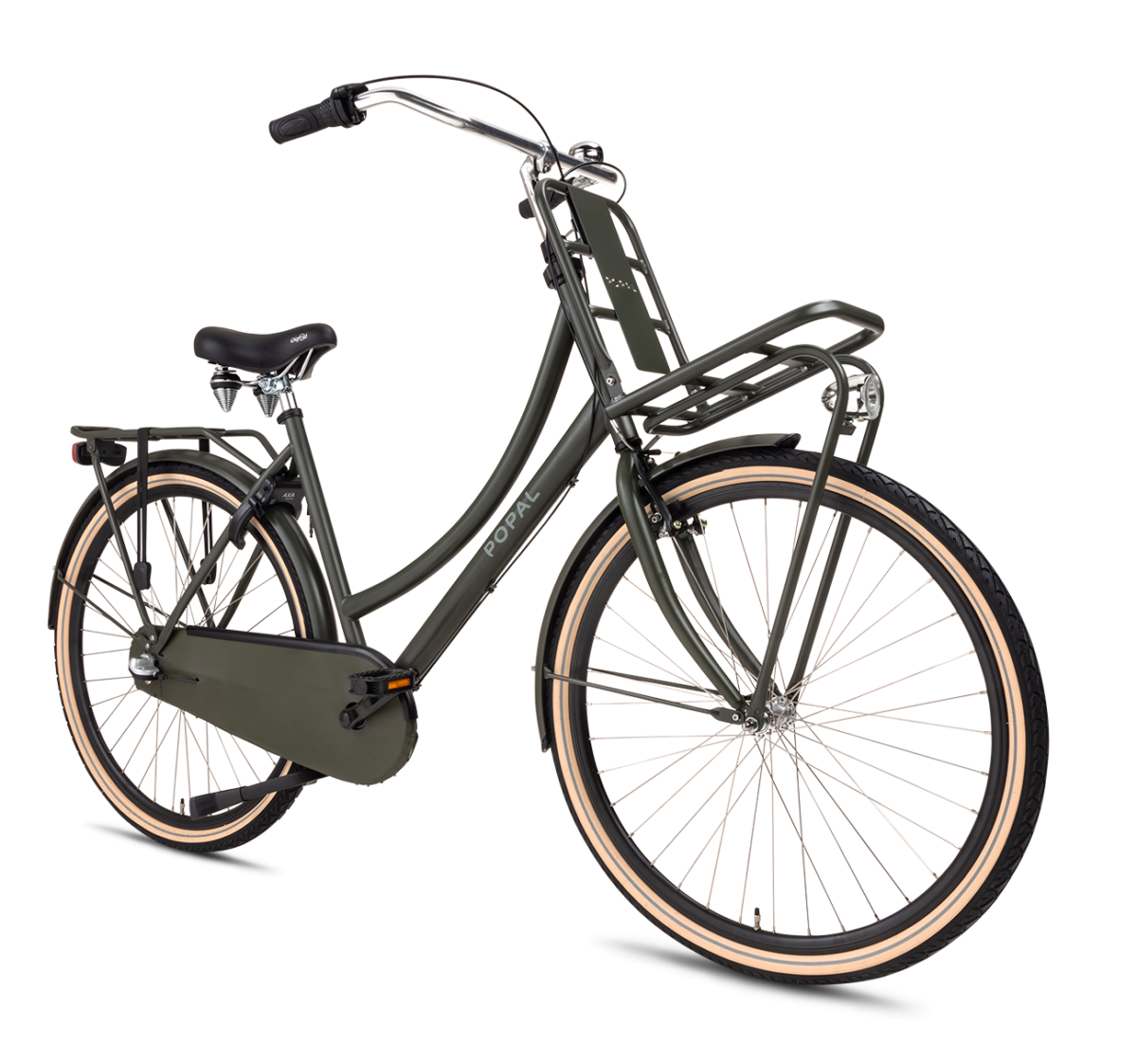 Popal Transportfiets Daily Dutch Basic+ N3 28 Transportfiets dames 2023 Army S0401_ArmyGreen_1_1939_1920x1920